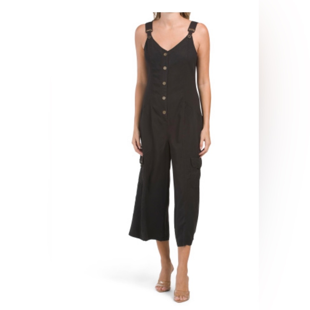 XCVI Black Pembroke Jumpsuit medium NWT